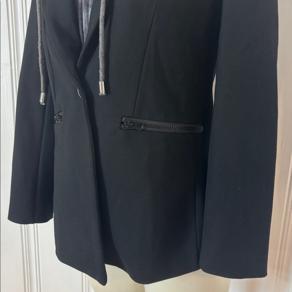 JAMISON Black Stretch Blazer with Removable Bib – size S - Picture 4 of 10